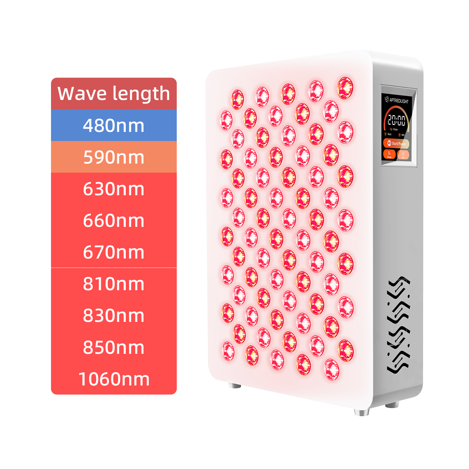 Aura Pro 300W Red & Infrared LED Light Panel – 660nm & 850nm Therapy - View #4