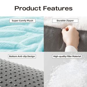 Pet Sofa <b>Bed</b> Modern Solid Rectangle Removable Washable Cover Eco-Friendly Polyester Fill <b>Medium</b> for <b>Dogs</b> Cats Small Animals All - Product Image 5