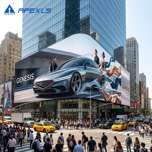 ป้ายโฆษณากลางแจ้งแบบสีเต็มรูปแบบ ความสว่างสูง 6000 นิต พร้อมระบบบำรุงรักษาด้านหน้า จอแสดงผล LED สำหรับอาคารโบสถ์ - Product Image 1