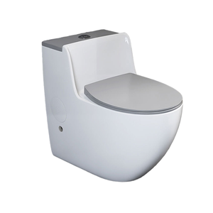 Phong Cách Hiện Đại Chất Lượng Cao Ké<span class=keywords><strong>p</strong></span> Tuôn Ra Đen Xám Phòng Tắm <span class=keywords><strong>Wc</strong></span> Nhà Vệ Sinh Gốm Một Mảnh Màu Nhà Vệ Sinh Bát Cho Khách Sạn - Product Image 1