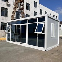 DYCE1 Innovación Estructura de acero ensamblada fácilmente Paquete plano desmontable Casa de contenedor móvil prefabricada pequeña plegable