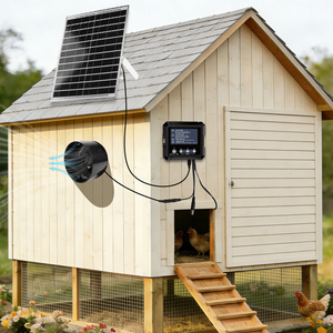 Système de refroidissement solaire automatisé avec <span class=keywords><strong>batterie</strong></span> de 2500 mAh <span class=keywords><strong>pour</strong></span> animaux de compagnie, volailles, porcs et chiens - Product Image 5