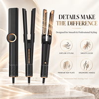 Five Plus 2 en 1 Sèche-cheveux et Lisseur Professionnel à Air Chaud et Froid, Outil de Coiffage pour Salon, Marque Privée Personnalisable