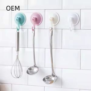 ที่แขวนติดประตูแบบคลาสสิกมีตะขอเหนียวติดผนังสุญญากาศแรงดูดสูงแถมฟรีลูกปืนเจาะคุณสมบัติดูดฟรี OEM - Product Image 1