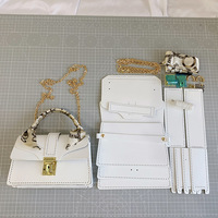Kit de Couture DIY pour Sac à Main ou Besace en Cuir PU, Fabrication Artisanale, Cadeau d'Anniversaire ou de Fête pour Femme et Fille