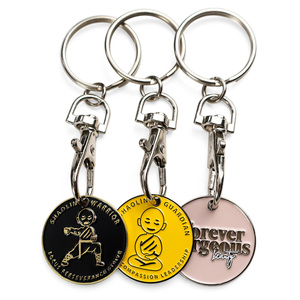 Porte-clé <span class=keywords><strong>personnalisé</strong></span> en métal, pièce <span class=keywords><strong>de</strong></span> monnaie, <span class=keywords><strong>jeton</strong></span> <span class=keywords><strong>de</strong></span> chariot, vente, bon marché - Product Image 2