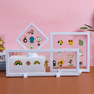 Badge Storage <b>Box</b> Metal Display Stand For Jewelry Brooches Floating Medal Organizer Anime Game Collectible Show Case - Product Image 5