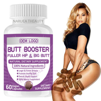 Capsules de Maca Noire Pure et Naturelle à 100% pour l'Élargissement des Hanches et le Soutien Énergétique, avec Logo Personnalisé, 60 Capsules par Flacon
