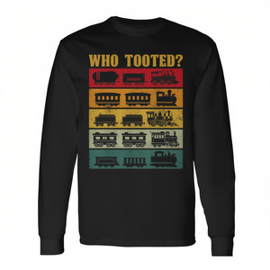 T-shirt à manches longues pour les amateurs de locomotives, cadeau pour collectionneur de trains - Product Image 2