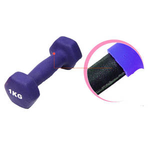Accessoires d'équipement de gym en néoprène, haltères fixes recouvertes de caoutchouc avec logo - Product Image 4