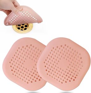 Heat Resistant Bathtub Drain Hair Catcher Silicone Shower Hair Catcher Collapsible Hair Stopper for Regular Drains of Shower - Product Image 1