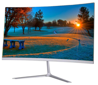 Moniteur incurvé de 27 pouces, panneau VA pour jeux, écran LCD intelligent pour ordinateur de bureau