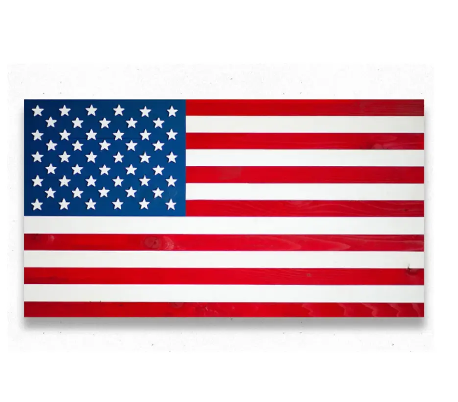 Amerikaanse Houten Vlaggen Handgemaakte Usa Houten Vlag Muur Decor