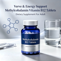 Comprimés de méthylcobalamine (vitamine B12) en gros, marque privée OEM, complément alimentaire personnalisé en vrac