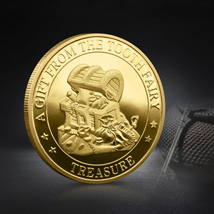 Precio de fábrica Hada de los dientes Monedas de oro Regalo para niños Diente Metal <span class=keywords><strong>Moneda</strong></span> conmemorativa Corona - Product Image 6