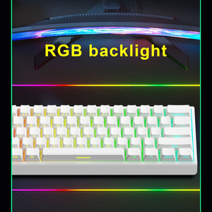 Nuevo Teclado Mecánico RGB USB Tipo-C de Aleación de Aluminio con Cable, 68 Teclas, Frecuencia de Sondeo de 8KHz, Latencia de 0.125MS, Frecuencia de Escaneo de 256KHZ, Intercambiable en Caliente - Product Image 4