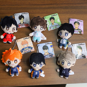 พวงกุญแจตุ๊กตาปักลายการ์ตูนน่ารัก 10 แบบใหม่ ขนาด 10 ซม. ตัวละครอนิเมะ HKY ชอยโย ฮินาตะ และโทบิโอะ คาเงยามะ สำหรับตกแต่งกระเป๋าเป้ - Product Image 4