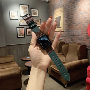 <span class=keywords><strong>Bracelet</strong></span> en nylon avec <span class=keywords><strong>bracelet</strong></span> en <span class=keywords><strong>cuir</strong></span> pour <span class=keywords><strong>Apple</strong></span> <span class=keywords><strong>Watch</strong></span> 44mm <span class=keywords><strong>40mm</strong></span> 42mm Smartwatch Accessoires <span class=keywords><strong>Bracelet</strong></span> IWatch Serie 3 4 5 6 <span class=keywords><strong>Se</strong></span> 7 41mm/45mm - Product Image 4