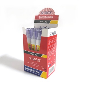 Stylo correcteur liquide blanc à séchage rapide de bonne qualité Surwin, en forme de stylo, pour l'école et le bureau - Product Image 6
