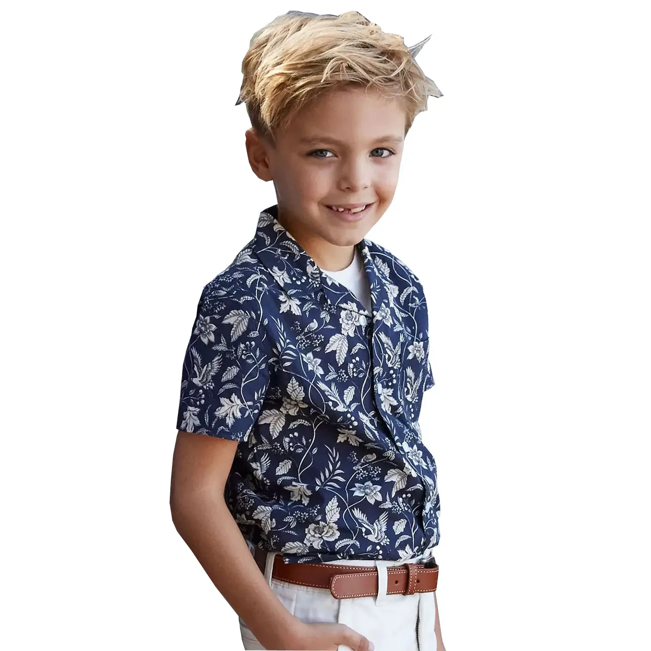 Cotton breve manicotto dei bambini della camicia di modo di Guangzhou per il ragazzo camicia camicia del bambino bambino camicia del ragazzo