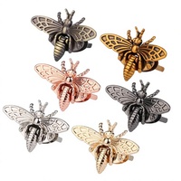 Fermoir de sac en métal en forme d'abeille avec cadenas à combinaison, style luxe rétro, pour sacs en cuir, sacs à main, pochettes et accessoires de bricolage