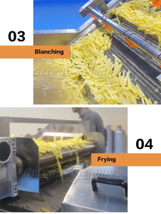 Ligne de production entièrement automatique de chips de pommes de terre frites surgelées 500 kg/h - Product Image 3