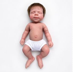 Muñeca Bebé <span class=keywords><strong>Reborn</strong></span> de Silicona Sólida de 18 Pulgadas, Realista, Hecha a Mano, Premium, con Cabello de Mohair Injertado - Product Image 1