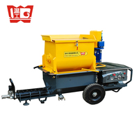 Machine à pulvériser le béton avec perles vitrifiées pour l'isolation des villas en acier léger Wallgoe JP90-Z, composants principaux du moteur de la pompe à vis