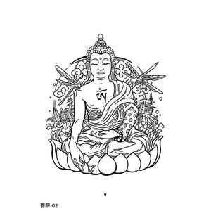 สติกเกอร์รอย<span class=keywords><strong>สัก</strong></span>รูปนางฟ้าจีนสำหรับทำน้ำผลไม้สมุนไพรแบบกึ่งถาวร - Product Image 4