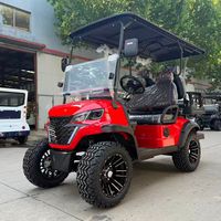Buggy électrique à batterie lithium 60V avec moteur AC, phares LED robustes, 5-6 places, vitesse 50-70 km/h, pour usage communautaire/campus