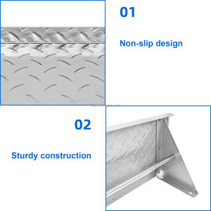 ชั้นวางติดผนังสแตนเลสเกรดเชิงพาณิชย์ NSF รุ่น 201 304 สีเงิน - Product Image 2