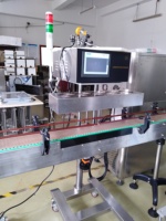 Machine à sceller à écran tactile pour bouchon de bouteille en continu à induction Machine à sceller les bouteilles à induction automatique à refroidissement par air