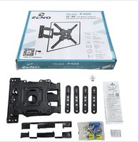 Support mural articulé pour téléviseur Zeno Factory Direct Supply, compatible avec les écrans de 32 à 65 pouces, en acier laminé à froid robuste, pour décodeur TV.