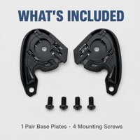 Plaque de base de remplacement pour mécanisme de visière de casque HJ-34P pour casque HJC C10 I30 avec vis
