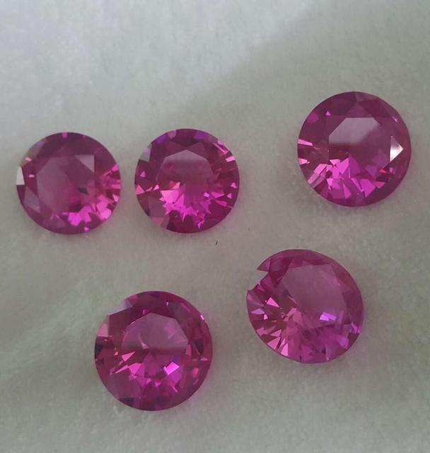 Round Oval Pear Heart Marquise Cushion square Cut Cultivate Ruby Loose Gemstones Lab Created Rubies Pigeon Blood Gems Wholesale