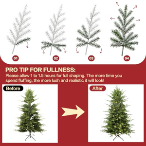 Árbol de Navidad Artificial de 2.1 m, Denso y Realista, Ecológico, Elemento Decorativo Navideño - Product Image 3