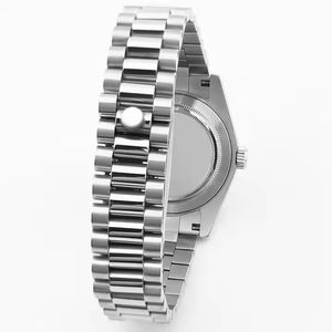 Boîtier de montre avec bracelet de 39 mm à lunette ronde, adapté au mouvement mécanique automatique Seiko NH35A, bracelet de montre de type <span class=keywords><strong>President</strong></span>, pièces de montre - Product Image 2