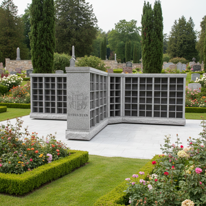 Niches de columbaires en granit traditionnel américain avec garantie d'un an pour usage funéraire - Product Image 1