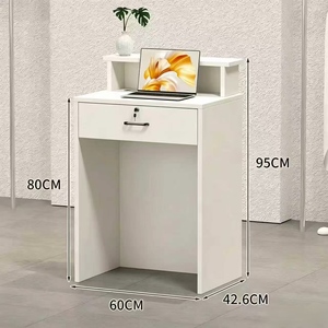 Modern Simple <b>Reception</b> <b>Counter</b> Table Small Cashier Bar Desk for Beauty Salon & Women Clothing Store Front Desk - Product Image 5