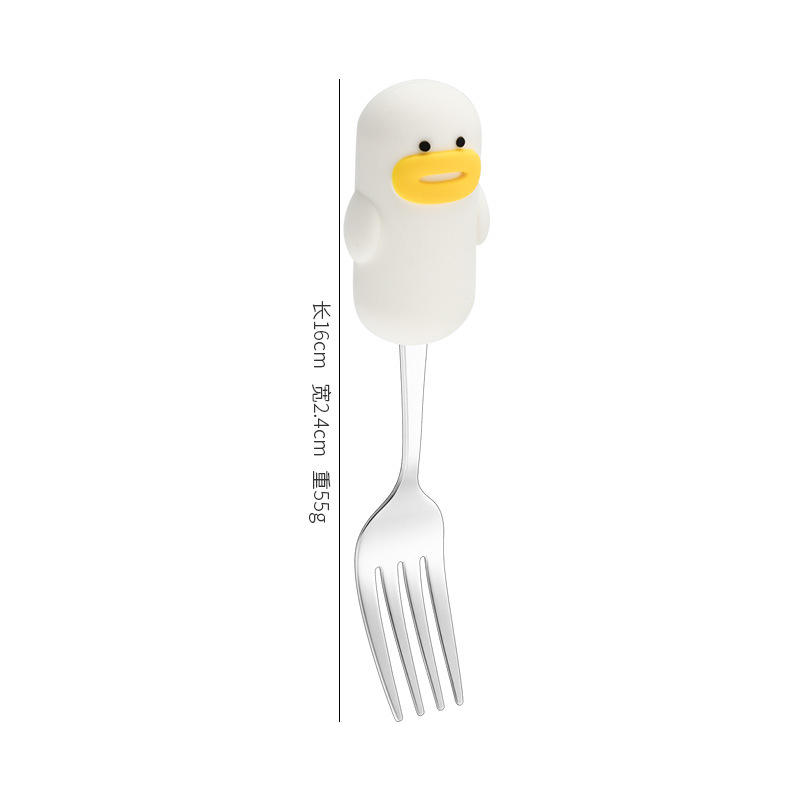 Yellow Sausage-Beaked Duck - Fork (PVC Bag)