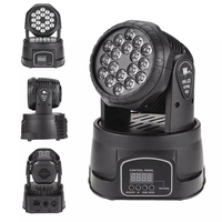 18x3W RGBW 4 en 1 Zoom Wash Led Disco Stage Beam Light Led Spot Moving Heads Light