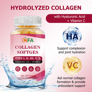 Cápsulas de Colágeno Más Vendidas, Fortalecen el Cabello con Ácido Hialurónico y Vitamina C, Cápsulas Blandas de Colágeno que Aumentan la Elasticidad de la Piel - Product Image 3