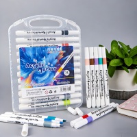 Lot de 60 marqueurs acryliques vibrants en gros |   Imperméable et non toxique pour artistes, étudiants et enfants - Projets artistiques DIY pour la classe
