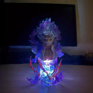 Modèle de buste lumineux en PVC Monkey D. Luffy Nika Form 17 cm, échelle 1:<span class=keywords><strong>12</strong></span>, avec effet LED, pour décoration, vente en gros, transfrontalier - Product Image 6