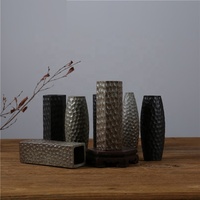 Vase en céramique antique de style Wabi-Sabi 100% fait à la main, forme irrégulière, émail flamboyant, herbe de la pampa moderne, porcelaine, mariage LIVEFUN