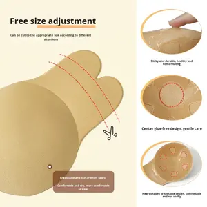 Grensoverschrijdende Nieuwe Sexy Kanten Lift Borst Ademende Tepelhoezen Pull-Up Konijnenoren Siliconen Onzichtbare Borstlift Stickers - Product Image 3