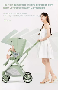 Poussette bébé convertible (assis/allongé), portable, 4 roues, cadre métallique, pliable, avec parasol, pour enfants de 0 à 4 ans, utilisation intérieure/extérieure - Product Image 6