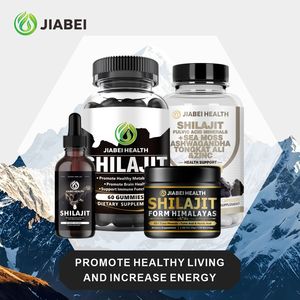 Jabei OEM/ODM Gommes <span class=keywords><strong>Shilajit</strong></span> de marque propre Approvisionnement en usine Gommes de l'Himalaya pur, Gouttes, Capsules - Product Image 6