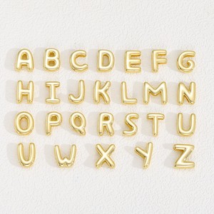 Bracelet de montre en laiton doré fait à la main avec initiales en forme de bulles, 26 lettres anglaises, pour femmes et hommes, bijoux personnalisés tendance - Product Image 5