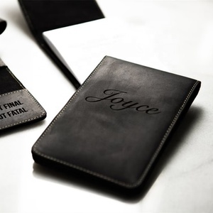 Custom logo Golf Scorecard Holder case Personalized Leather Golf Performance Yardage Book Cover Scorecard Holder - Product Image 2